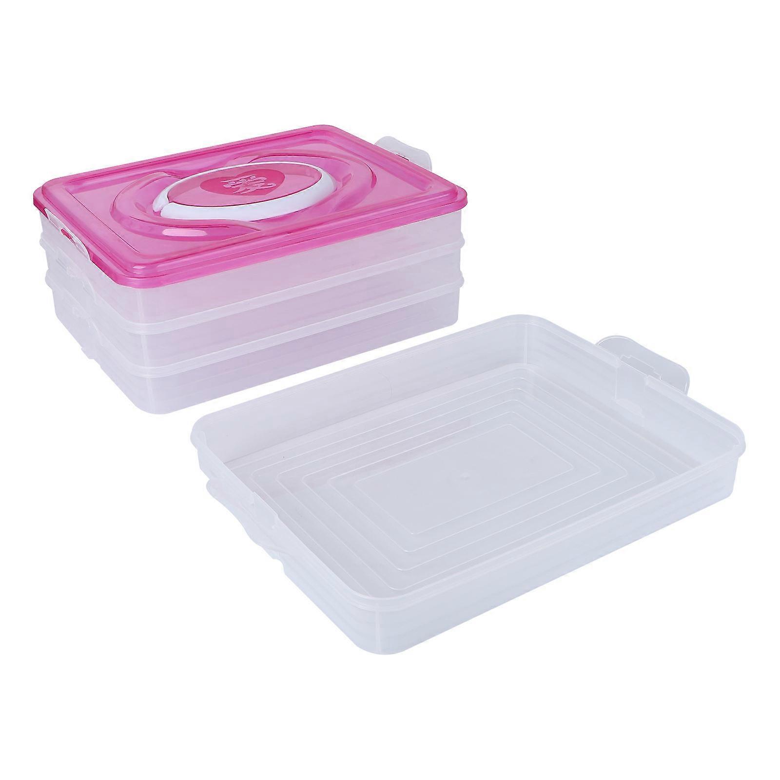 Dumpling Box Refrigerator Fresh-Keeping Storage Case Four Layers Portable
