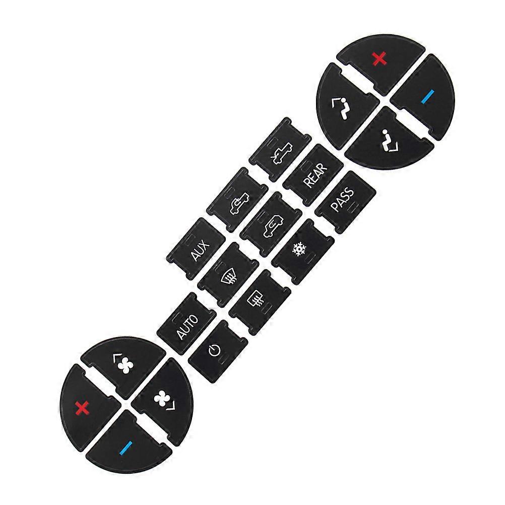 Car Button Replacement Decal for Dash Control Repair 3 Sheets Assorted