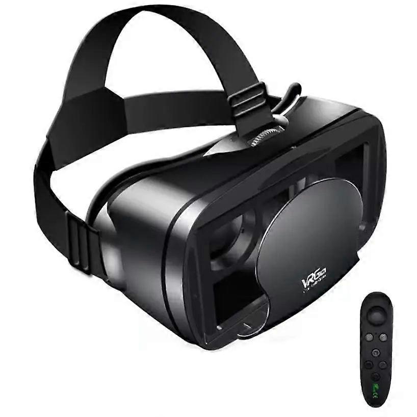 3D Vr Headset With Headphones & Controller