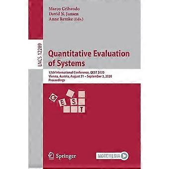 Quantitative Evaluation Of Systems 17th International Conference Qest 2020 - Springer Nature B.V - Paperback - en Book
