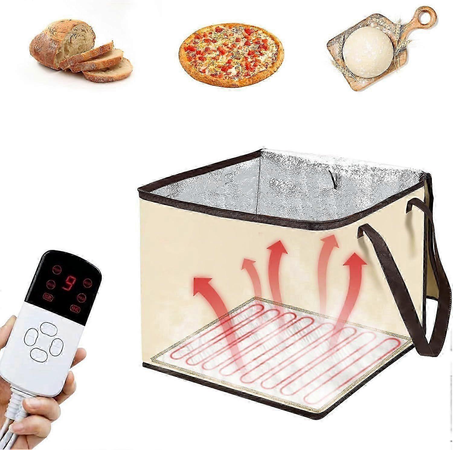 Temperature-Controlled Dough Proofer - Multi-Use Fermentation Box for Bread/Yogurt,l