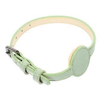 Coleira rastreadora para gatos, para uso externo, com estojo, 2 unidades, verde, ajustável.