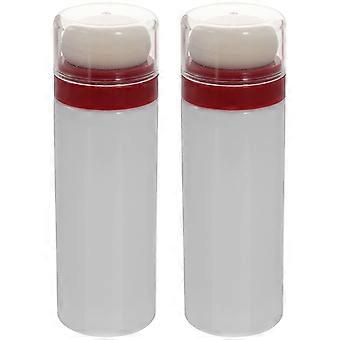 2pcs Contenitori di talco per neonati Puff Boxes Scatole di polvere per bambini Bottiglie