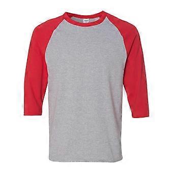 Gildan Heavy Cotton Raglan T-shirt met driekwartmouwen