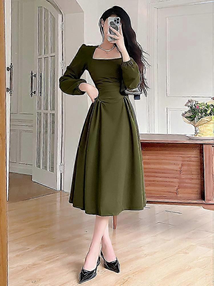 korean formal dresses women Elegant Party Dresses For Women 2023 Women's Spring Puff Sleeve Prom Casual  Long Dress Korean Fashion Women Evening Dress