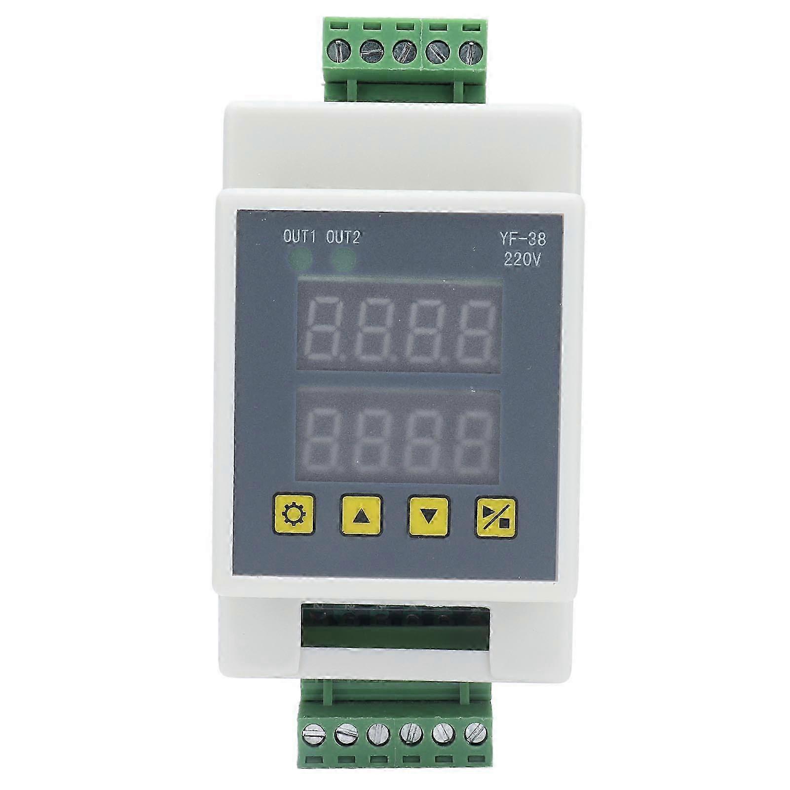 Delay Relay Pulse Trigger Timing Cycle Switch Module 2 Way Multifunction Control Board YF‑38AC220V