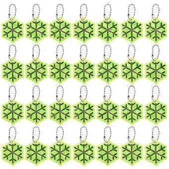 Reflective Keychain for Safety with 50Pcs Glow-in-The-Dark Backpack Charms