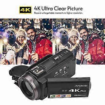 Sony 4K/60FPS Camcorder with Microphone and Night Vision - Professional Video Camera