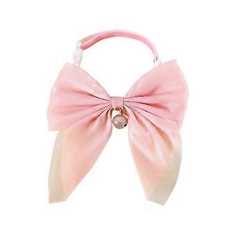 Pet Collar Adorable Exquisite with Bell Pet Kitten Cat Velvet Bowknot Neck Strap Pet Supplies 26-27