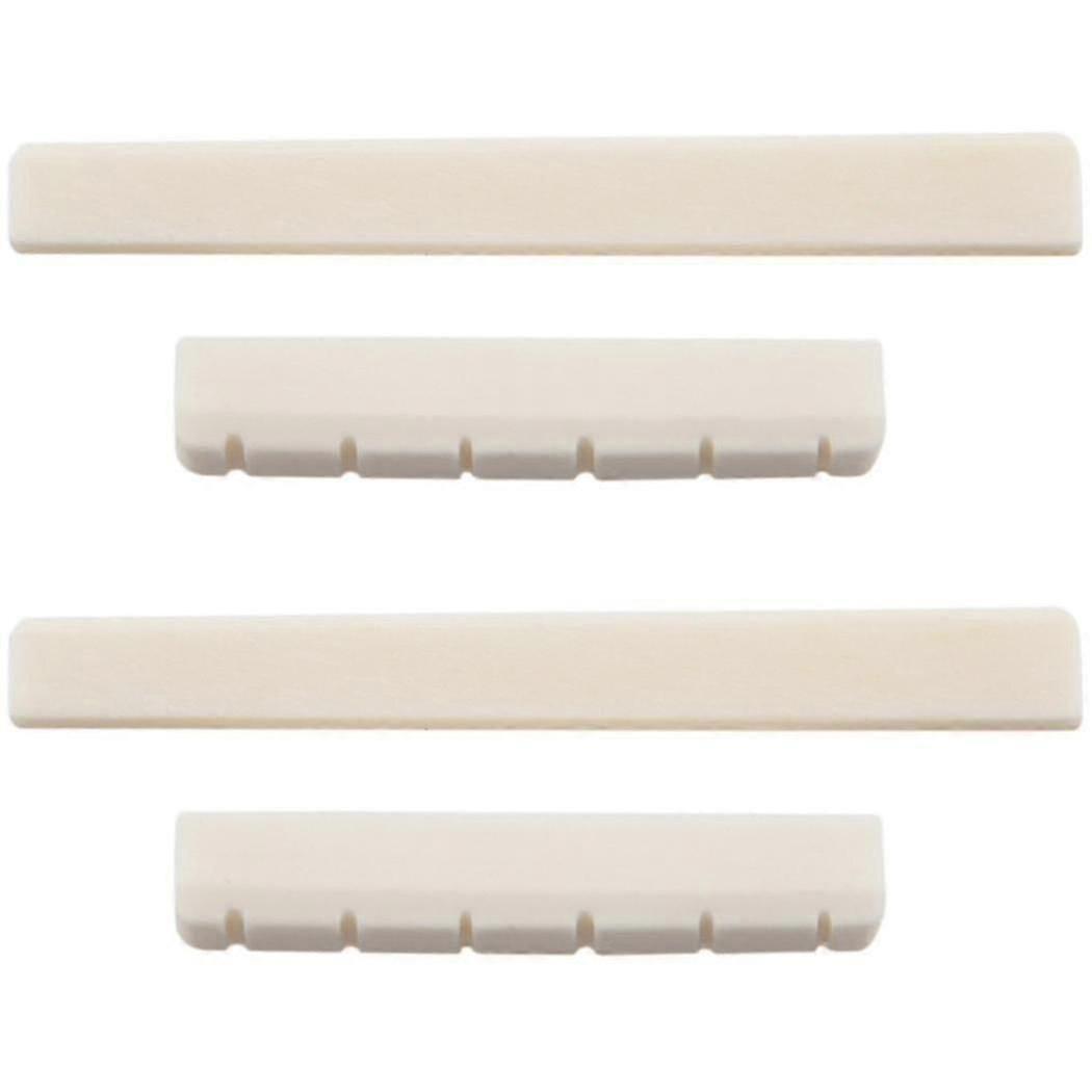 High qualityA1  2x Classical Guitar Bone Slotted Saddle Nut Set