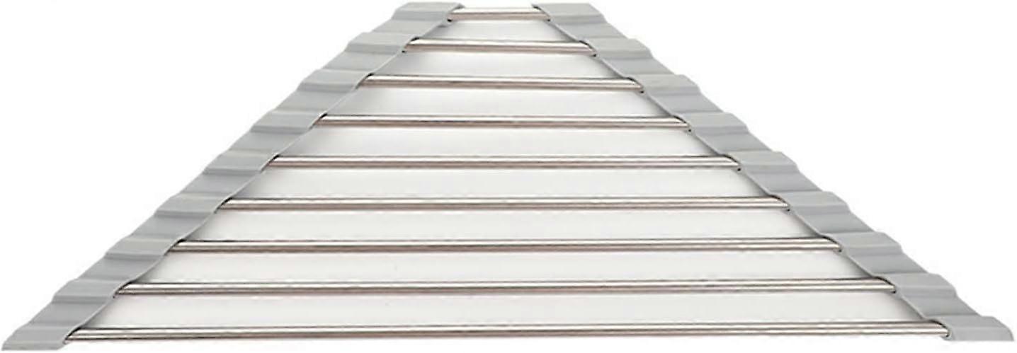 Strainers and Colanders Tableware Drying Rack Sponge Rack Collapsible Stainless Steel Tableware draining Rack Rack (Color : B)