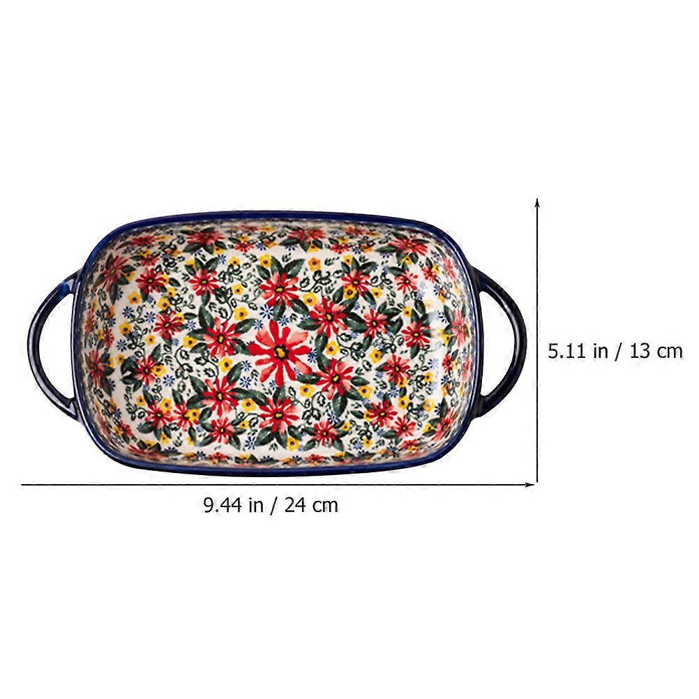 Ceramic Baking Dish Rectangular Bakeware Food Storage Dish Ceramic Baking Pan