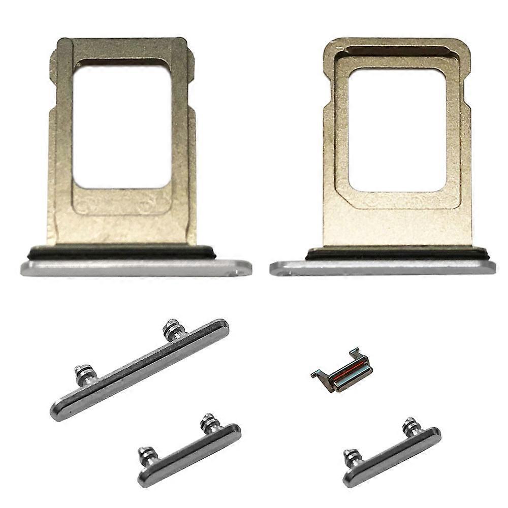 4 in 1 SIM card holder for Apple iPhone XS Max, silver SIM card button