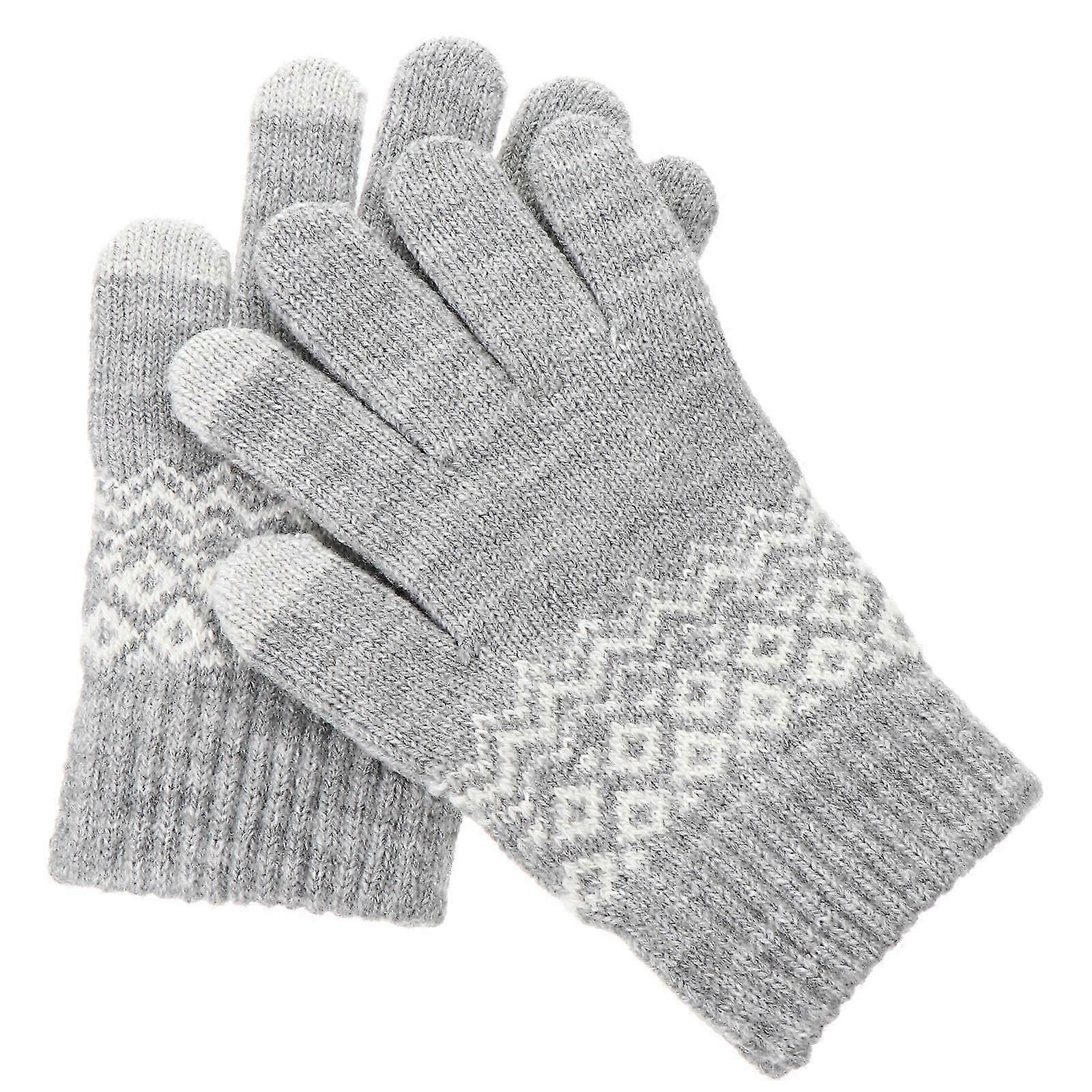 Knitted Touchscreen Winter Warm Gloves | 1 Pair