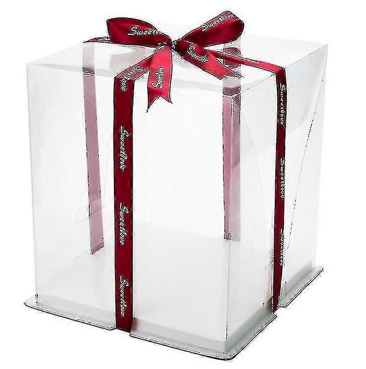 Transparent Cake Box Clear Cake Box Plastic Gift Boxes With Lids Double