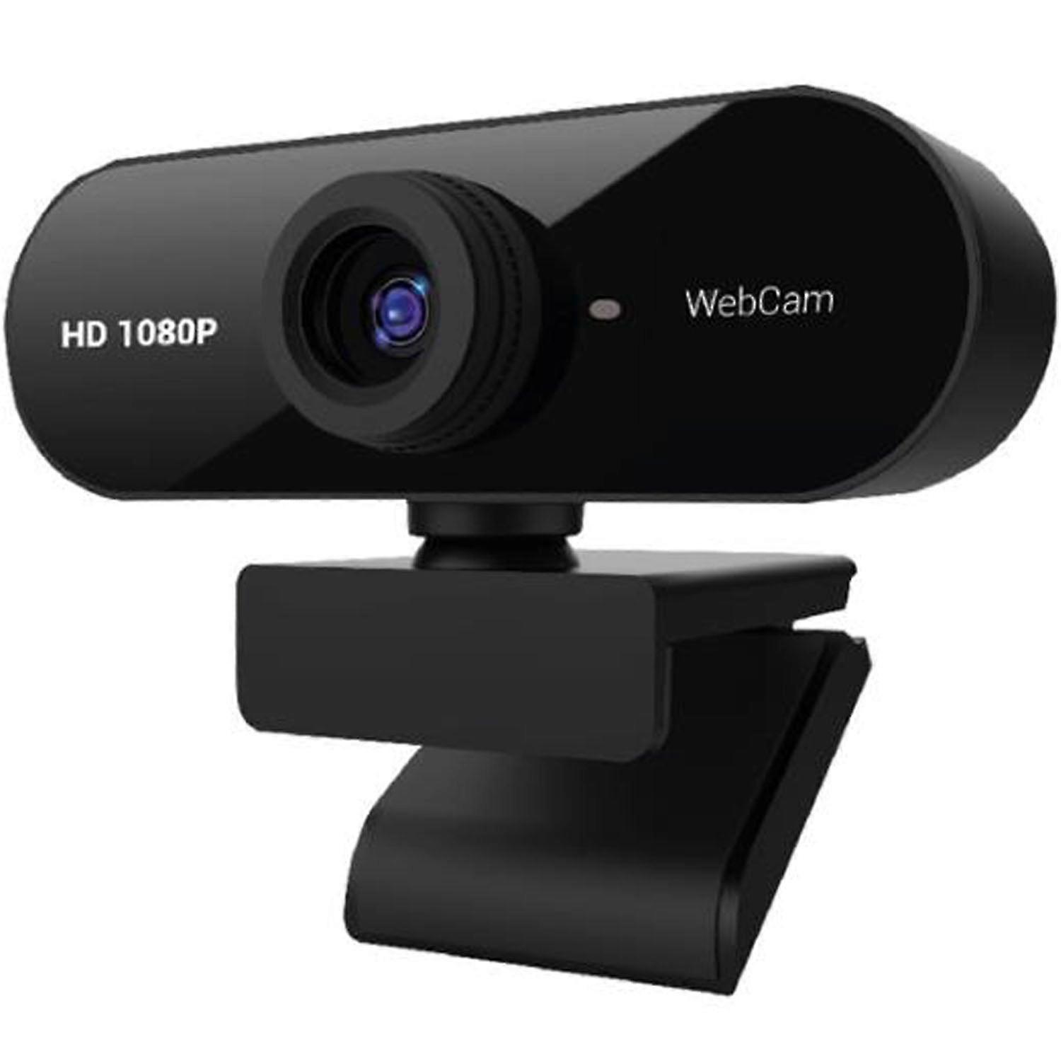 1080p Webcam with Built-In Microphone, USB Connection