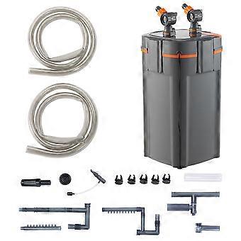 Aquarienfilter 528GPH, 5-stufiger Kanisterfilter 200 Gallonen, ultraleise und UV-Schutz, für Aquarien, 20W