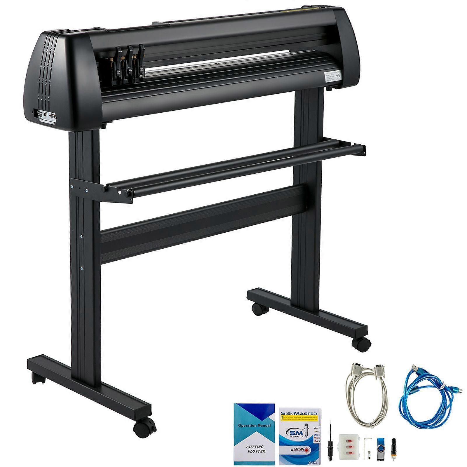 Vinyl Cutter Machine, 28 inch Paper FeedCutting Plotter Bundle, Reglabil Force &; Speed Vinyl Printer