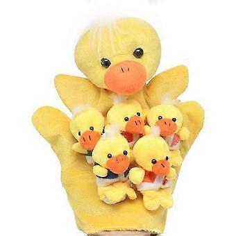 Cute Five Little Ducks Animals Hand Finger Puppets Story Telling Nursery Fairy Tale Kids