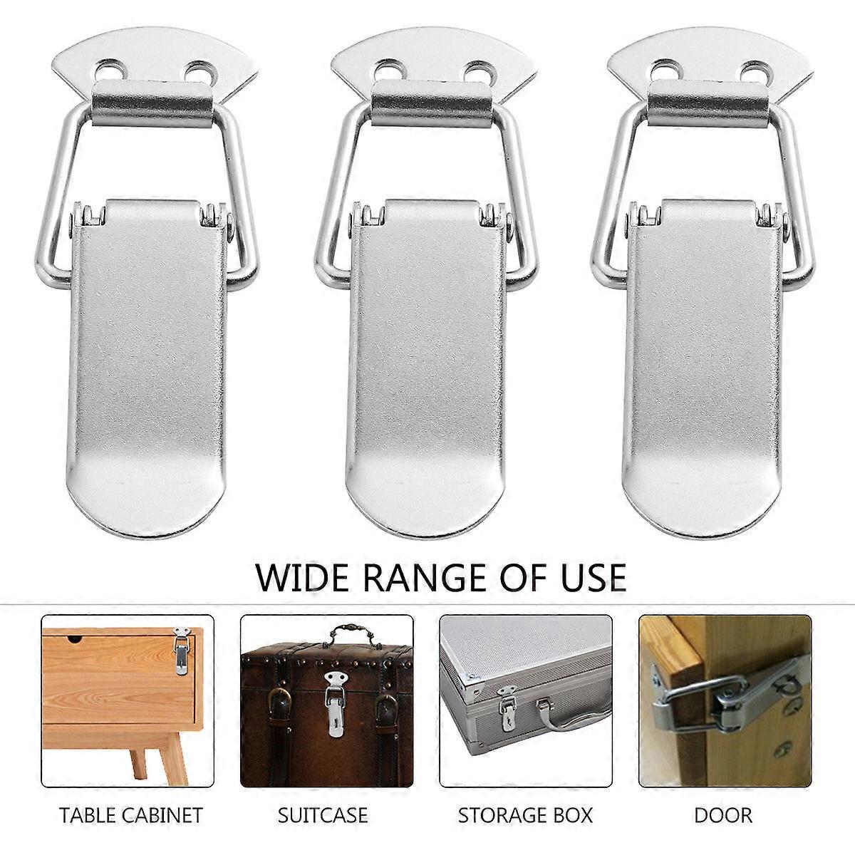 10Pcs Durable Stainless Spring Loaded Toggle Latch Catch Clamp Clip for Case Box