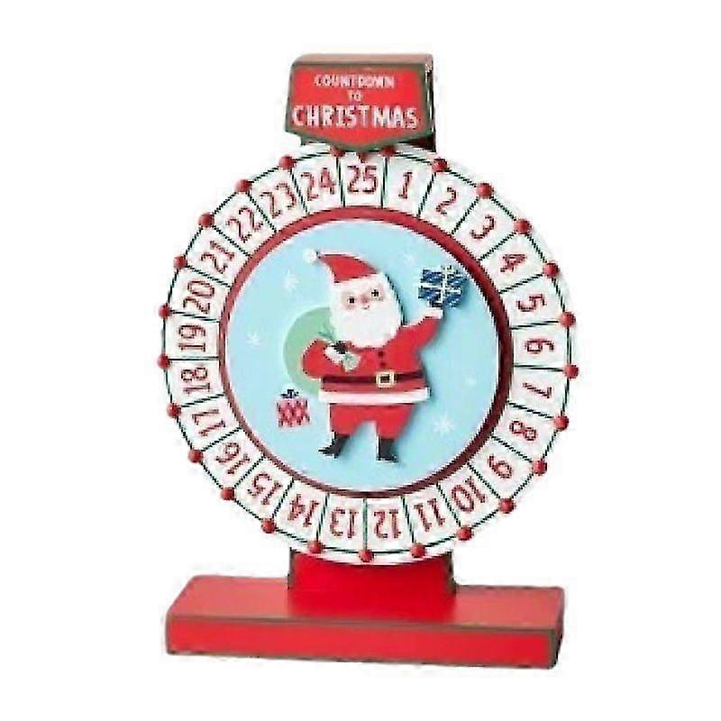 Countdown Christmas Advent Calendar Wheel,l