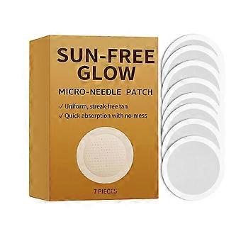 NETCH 1-5x Natural Sun-Free Black Sticker Tanning Serum UVDamageFree Natural Bronzing Patches Flawless Streak-Free Glow Patch