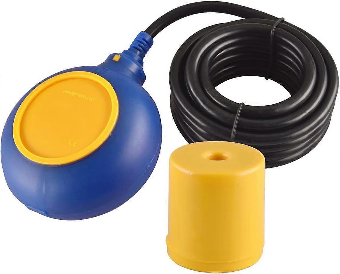 Round Float Switch, 4m Cable, Water Level Controller for Water Tank, Sump Pump