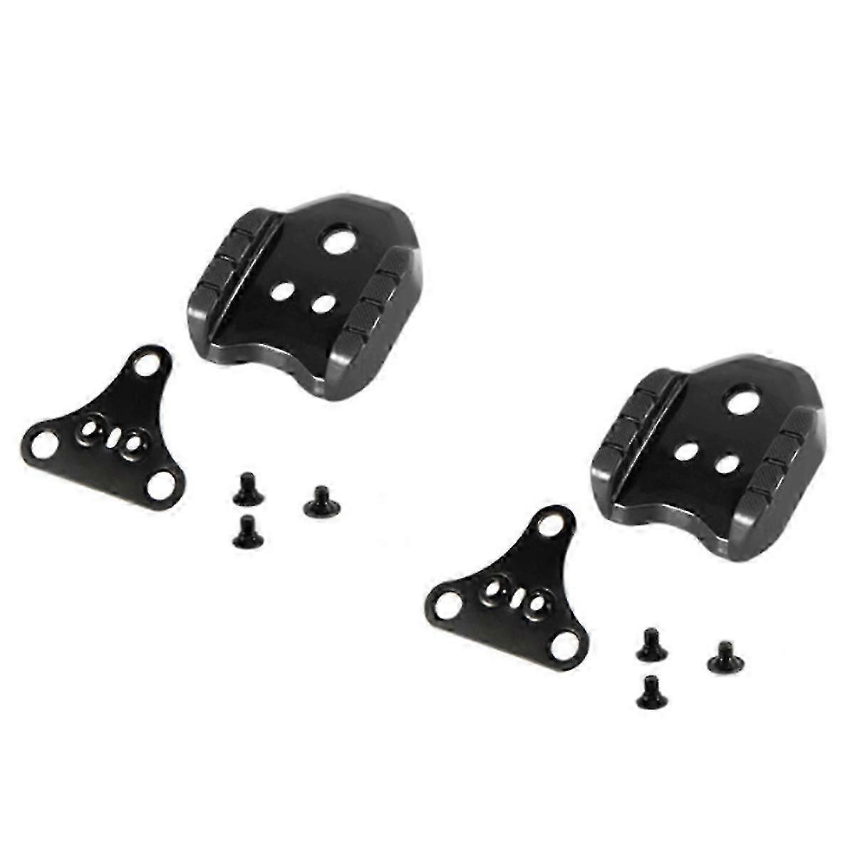 Road bike pedal adapter for SPD cleats with lock function