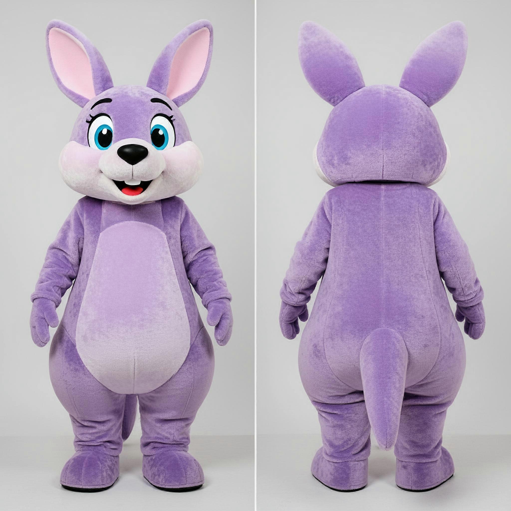 MASTICOT Lavender Plush Kangaroo Mascot