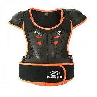 Kids Multi-Sport Protective Armor Set Bike Scooter Skiing Fencing Chest Shoulder Guard In Black Red Green Orange