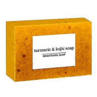 Sabonete de Clareamento de Ácido Kójico Cujmh Turmeric, 100g para Manchas Escuras & Acne, Ingredientes Naturais