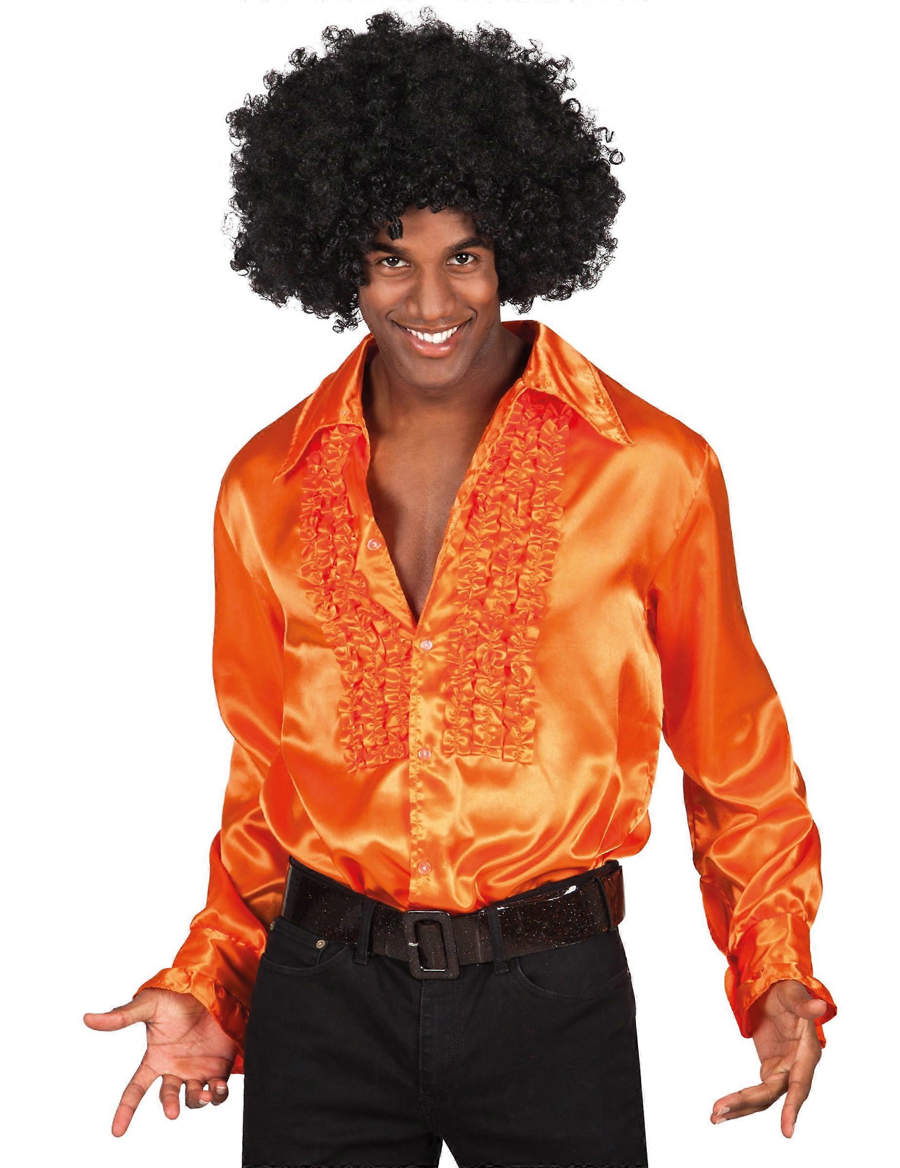 Men's orange disco shirt