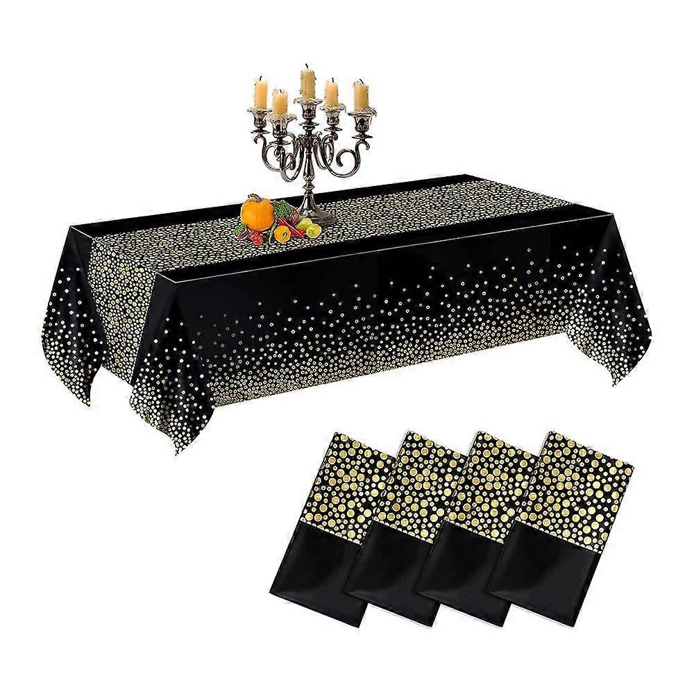 Linen-Blend Water-Resistant Elegant Tablecloth
