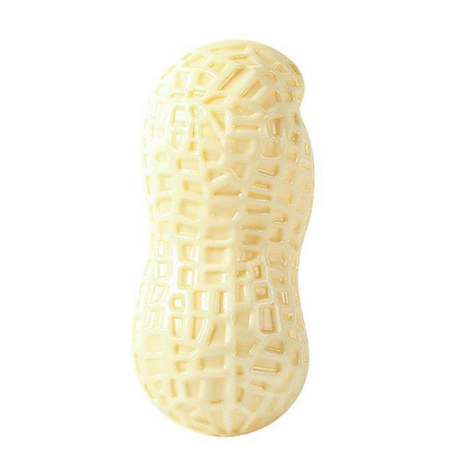 Bite Resistant Peanut Toy Squeaky & Textured