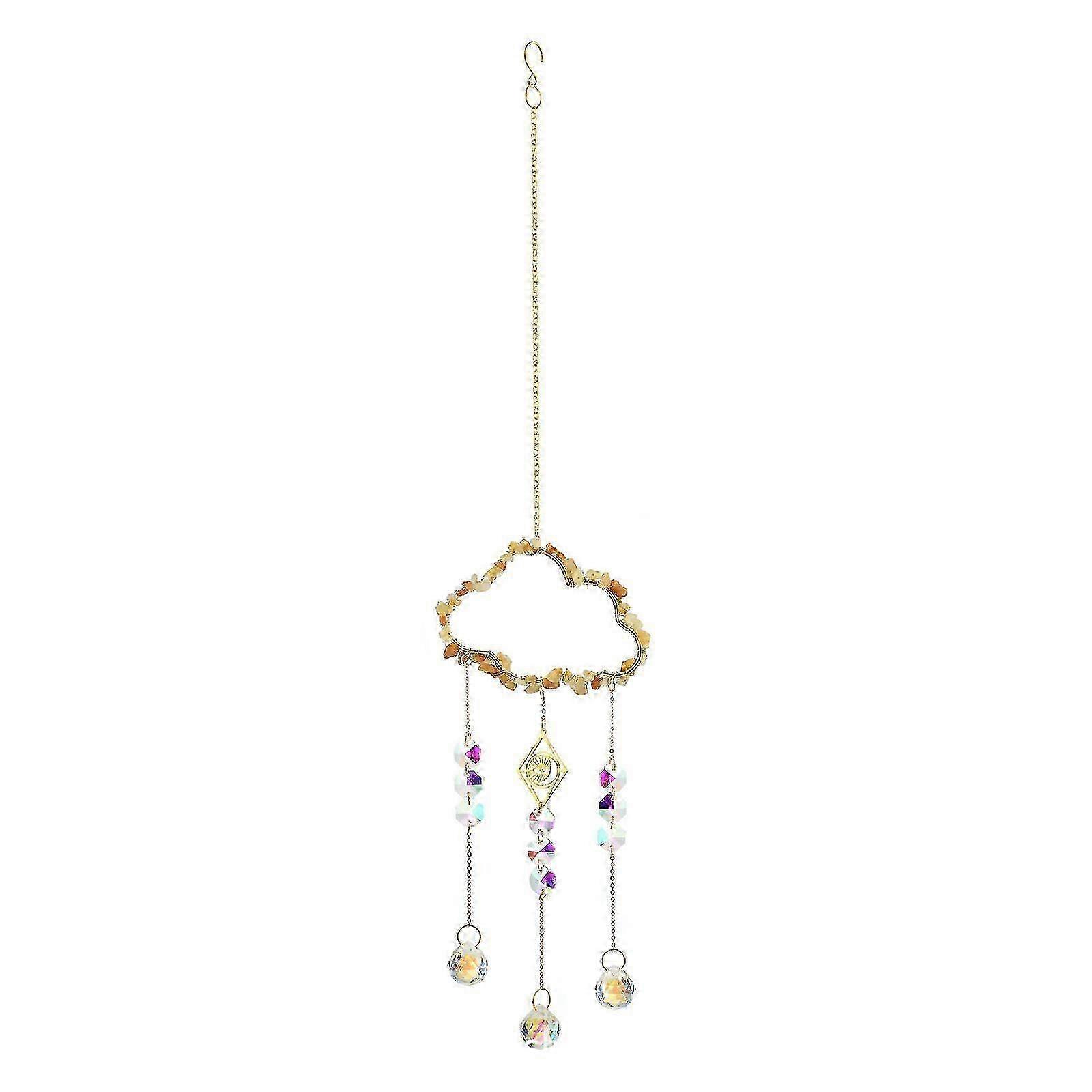 Natural Crystal Cloud Sun Catcher