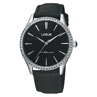 Lorus Watches Quartz Analog Woman Watch with RRS47SX9 Cowskin Bracelet