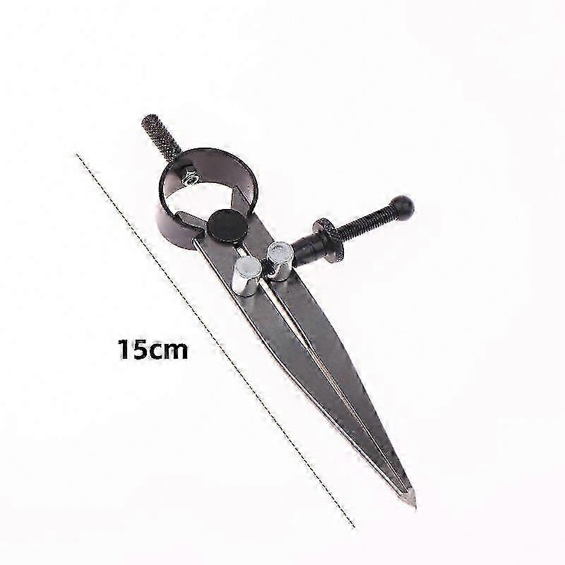 Leathercraft Line Marking Tool: Adjustable Compass and Rotating Scratch Wing Divider Gauge