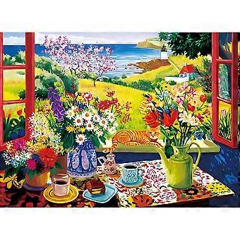 Puzzles for Adults Garden Tea Jigsaw Puzzle Summer Breakfast Puzzle GYU492