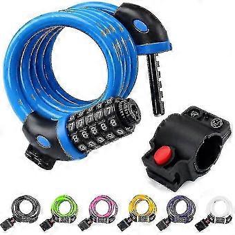 4ft Braided Steel Coil Cable Lock