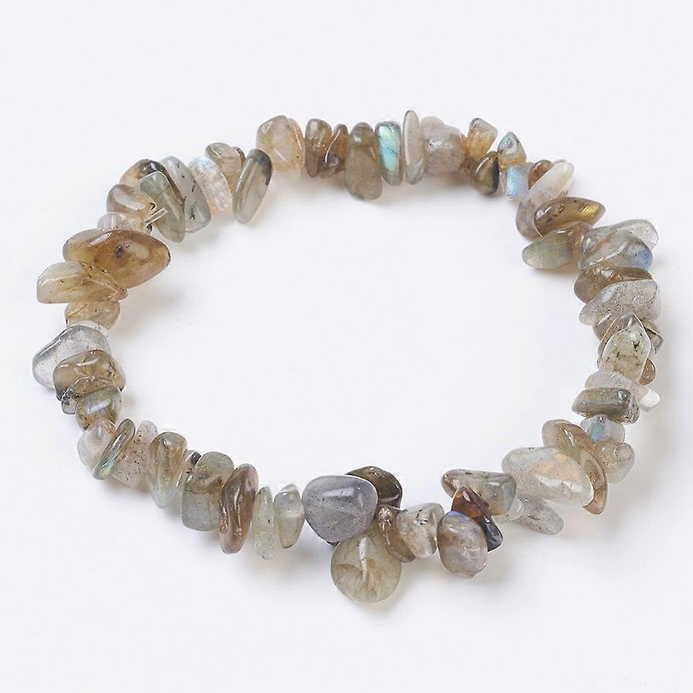 Natural Labradorite Stretch Bracelets 2-1/8 inch(5.5cm)