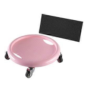 Compact Silent Ab Roller With Mat