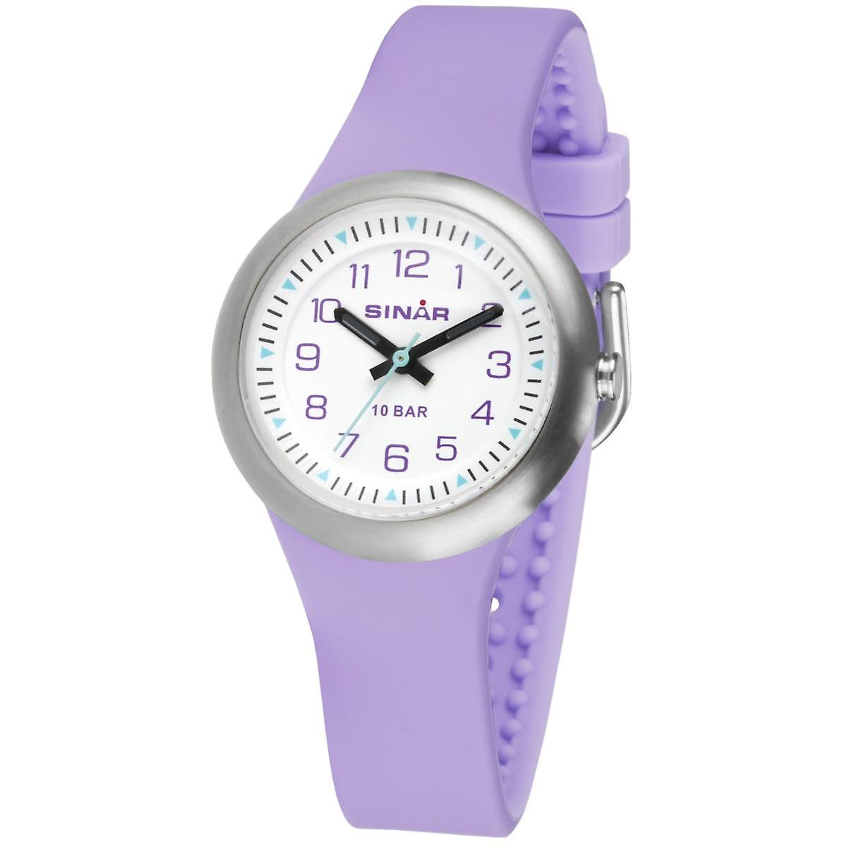 SINAR Youth Watch Wristwatch Analog Quartz Girl Silicone Band XB-36-7 Purple Lilac
