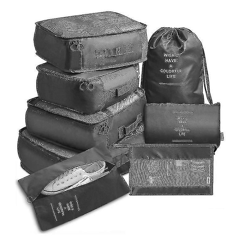 8 יחידות נסיעות ארגונית שקיות אחסון בגדים נעליים מסודרות פאוץ' עמיד למים נייד מזוודות מזוודה אריזה מקרה