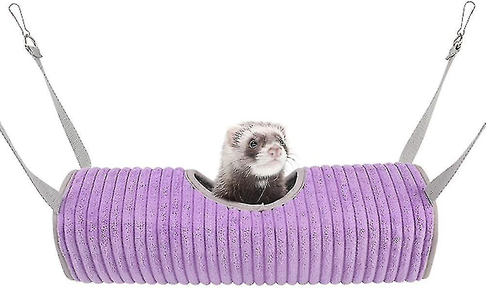 Ferret Tunnel Hanging Hammock Bed, Small Animal Rats Squirrel Toy