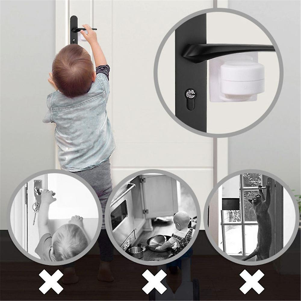 Anti-open Handle Lock Protection Device For Children Safety Door Lever Lock