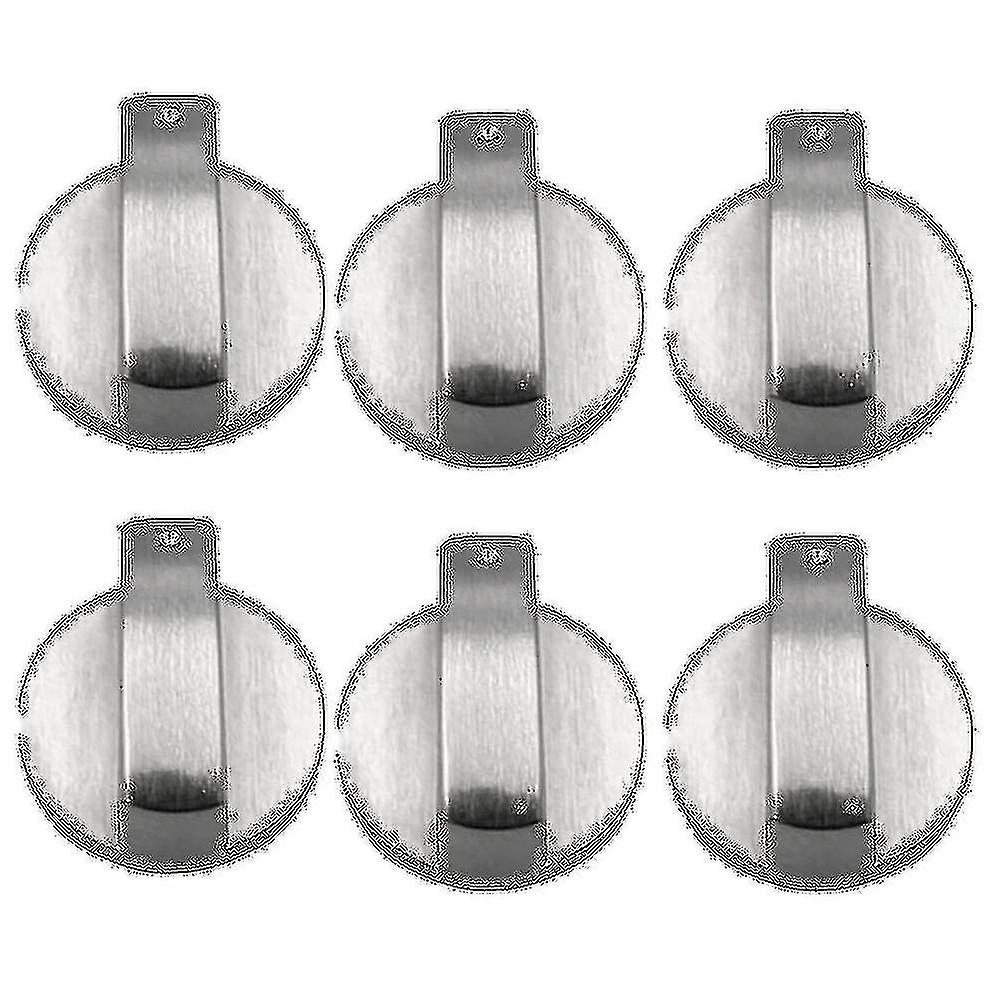 6pcs Cooker Knobs,6mm Gas Stove Knobs Stove Replacement Metal Knobs Accessories For Kitchen Gas Ove