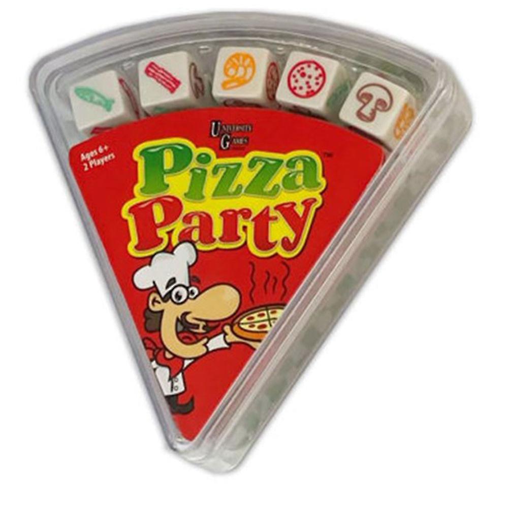 University Games Pizza Party Fast and Frantic Dice Game for Ages 5+ and Up