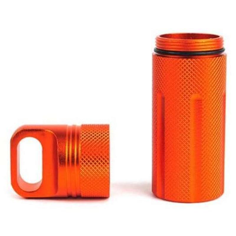 Waterproof Mini Sealed Storage Medicine Bottle Shocking Orange Pill Boxes