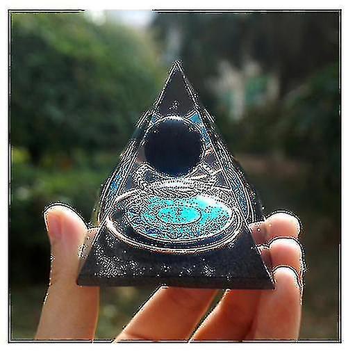 Obsidian Sphere Orgonite Pyramid Cone Crystal Sphere Obsidian Crystal Sphere