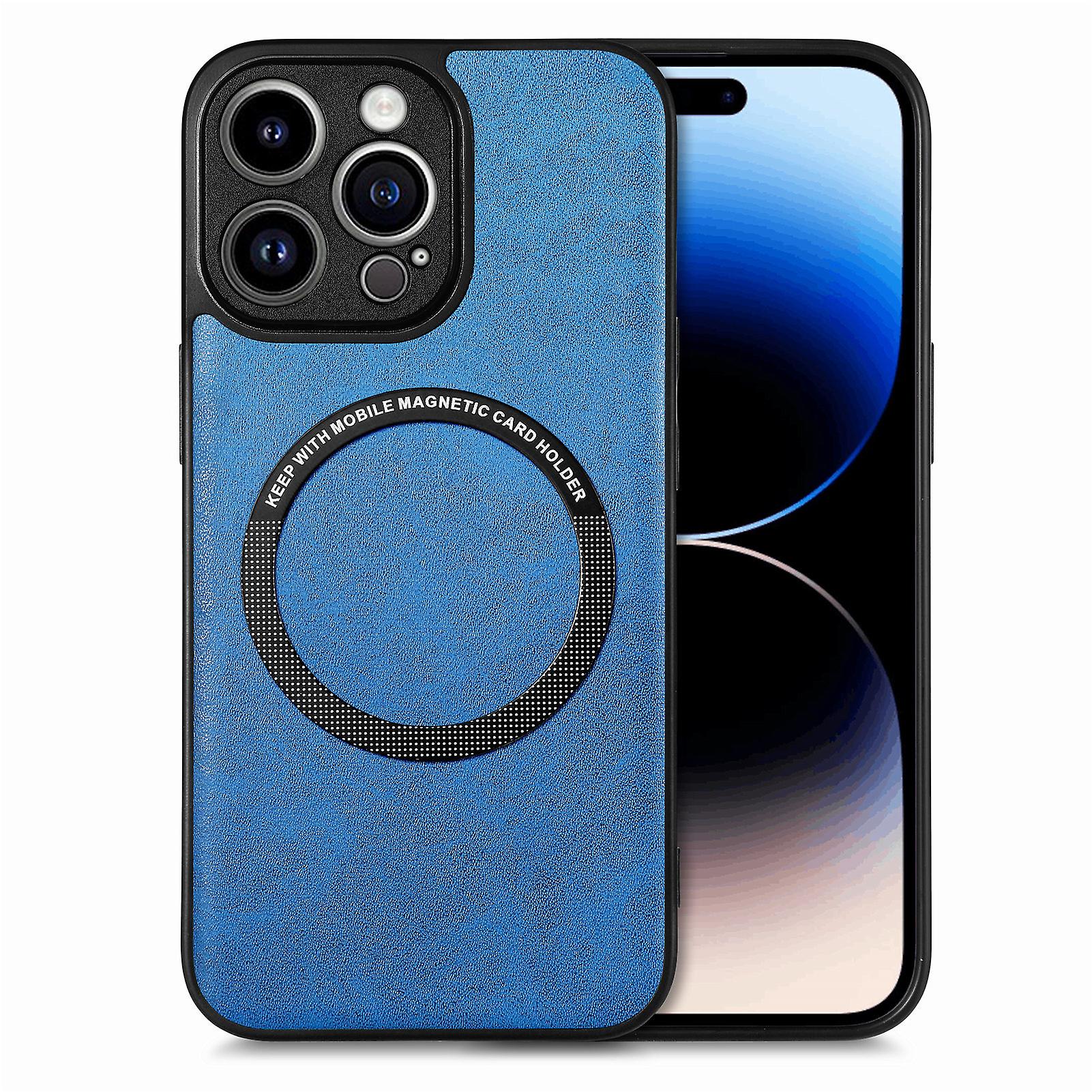 Case For Iphone X/11/12/13/14 Magnetic Solid Color Fine Hole Anti-fall Case For Iphone 14 Pro Max